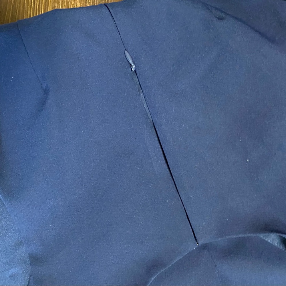 Harlyn Nordstrom Navy cropped formal jumpsuit L - Picture 4 of 6